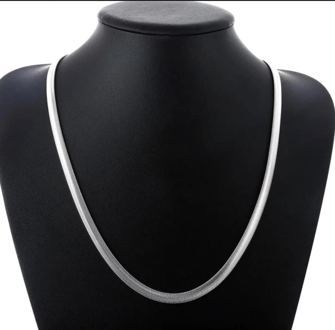 Unisex Stainless Steel Snake Chain Necklace