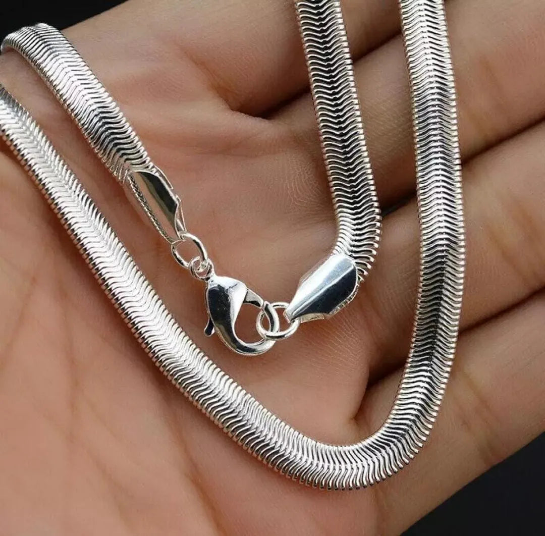 Unisex Stainless Steel Snake Chain Necklace